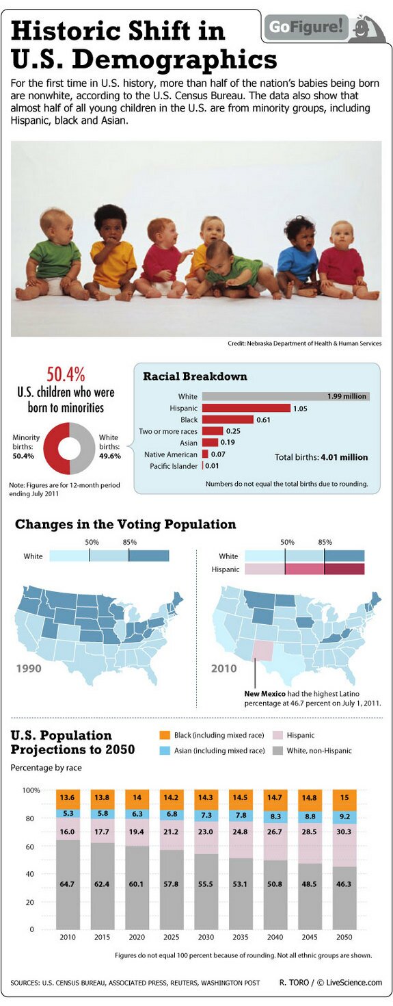 US Minority Births and Demographics